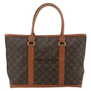 LOUIS VUITTON Monogram Sac Weekend PM Hand Bag M42425 LV Auth 177205-2
