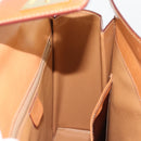 CELINE Macadam Canvas Hand Bag PVC Leather Brown Gold Auth 177206A-19
