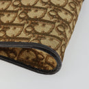 Christian Dior Trotter Canvas Umhängetasche Beige Gold Auth 177208-13