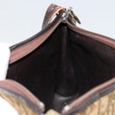Christian Dior Trotter Canvas Umhängetasche Beige Gold Auth 177208-18