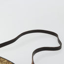 Christian Dior Trotter Canvas Umhängetasche Beige Gold Auth 177208-8