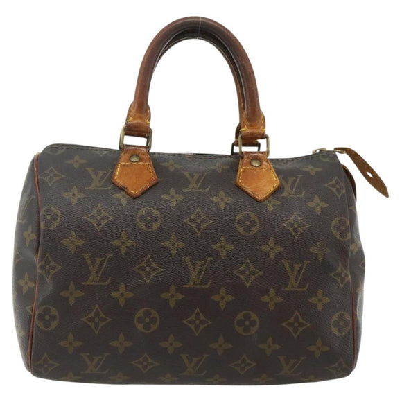 LOUIS VUITTON Monogram Speedy 25 Handtas M41528 LV Auth 177210