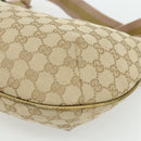 GUCCI GG Canvas Sherry Line Shoulder Bag Beige Gold 181092 Auth 177211A-10