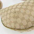 GUCCI GG Canvas Sherry Line Shoulder Bag Beige Gold 181092 Auth 177211A-13