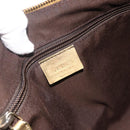 GUCCI GG Canvas Sherry Line Shoulder Bag Beige Gold 181092 Auth 177211A-16