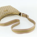 GUCCI GG Canvas Sherry Line Shoulder Bag Beige Gold 181092 Auth 177211A-7