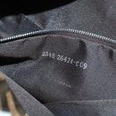 FENDI Zucca Canvas Mamma Baguette Shoulder Bag Black Brown Auth 177212SAV-11