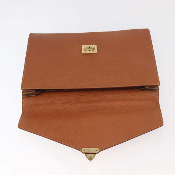 LOUIS VUITTON Epi Serviette Conseiller Briefcase Zipangu Gold M54428 Auth 177213