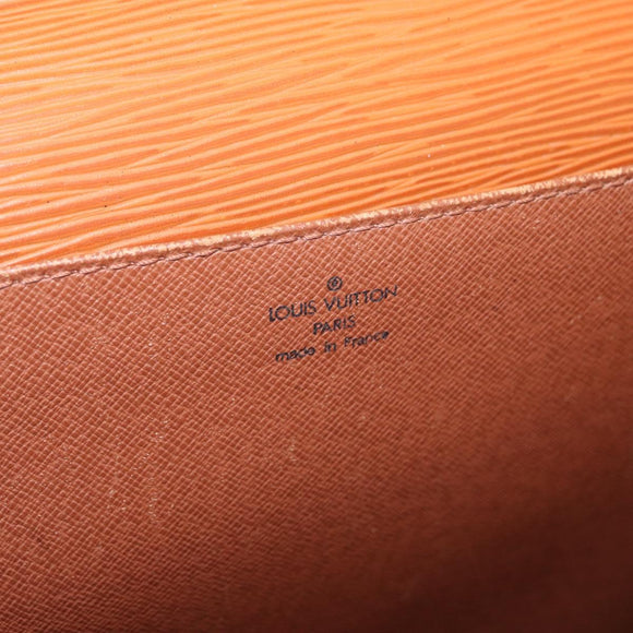 LOUIS VUITTON Epi Serviette Conseiller Briefcase Zipangu Gold M54428 Auth 177213