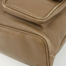 GUCCI Bamboo Backpack Leather Beige Gold 003 1998 0016 Auth 177214-12
