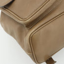 GUCCI Bamboo Backpack Leather Beige Gold 003 1998 0016 Auth 177214-13