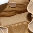 GUCCI Bamboo Backpack Leather Beige Gold 003 1998 0016 Auth 177214-19