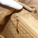 GUCCI Bamboo Backpack Leather Beige Gold 003 1998 0016 Auth 177214-22