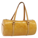 LOUIS VUITTON Monogram Vernis Bedford Hand Bag Beige M91006 LV Auth 177215-1