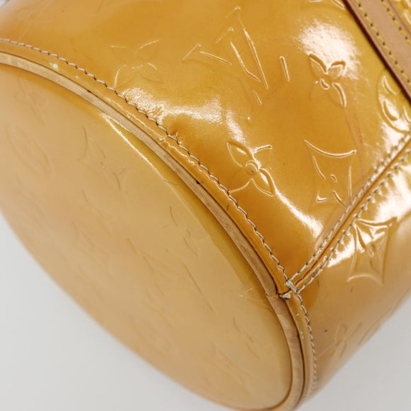 LOUIS VUITTON Monogram Vernis Bedford Hand Bag Beige M91006 LV Auth 177215