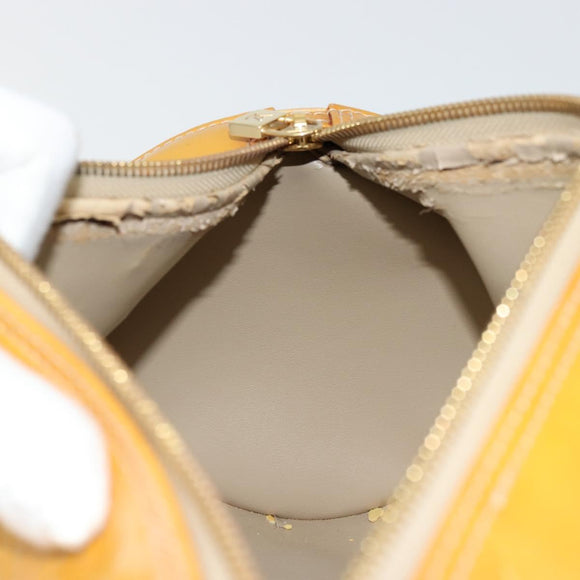 LOUIS VUITTON Monogram Vernis Bedford Hand Bag Beige M91006 LV Auth 177215