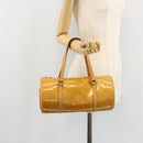 LOUIS VUITTON Monogram Vernis Bedford Hand Bag Beige M91006 LV Auth 177215-21