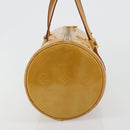 LOUIS VUITTON Monogram Vernis Bedford Hand Bag Beige M91006 LV Auth 177215-4