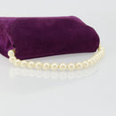Salvatore Ferragamo Hand Bag Suede Purple Gold Auth 177219A-7
