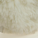 CHANEL Chain Shoulder Bag Fur White Silver CC Auth 177221V-10