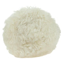 CHANEL Chain Shoulder Bag Fur White Silver CC Auth 177221V-3