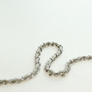 CHANEL Chain Shoulder Bag Fur White Silver CC Auth 177221V-8