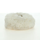 CHANEL Chain Shoulder Bag Fur White Silver CC Auth 177221V-9