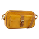LOUIS VUITTON Monogram Vernis Christy MM Shoulder Bag Jaune M91108 Auth 177224-1