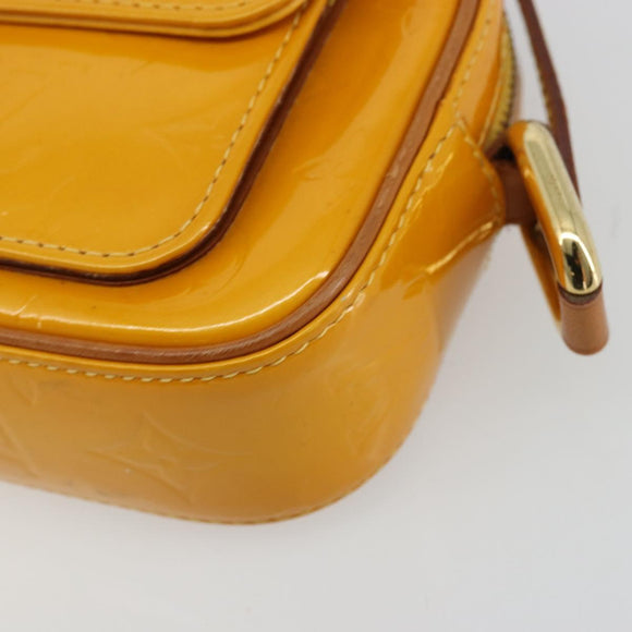 LOUIS VUITTON Monogram Vernis Christy MM Shoulder Bag Jaune M91108 Auth 177224