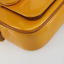 LOUIS VUITTON Monogram Vernis Christy MM Shoulder Bag Jaune M91108 Auth 177224-11