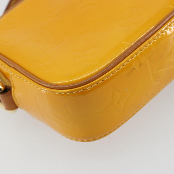 LOUIS VUITTON Monogram Vernis Christy MM Shoulder Bag Jaune M91108 Auth 177224