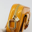LOUIS VUITTON Monogram Vernis Christy MM Shoulder Bag Jaune M91108 Auth 177224-15