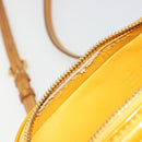 LOUIS VUITTON Monogram Vernis Christy MM Shoulder Bag Jaune M91108 Auth 177224-16