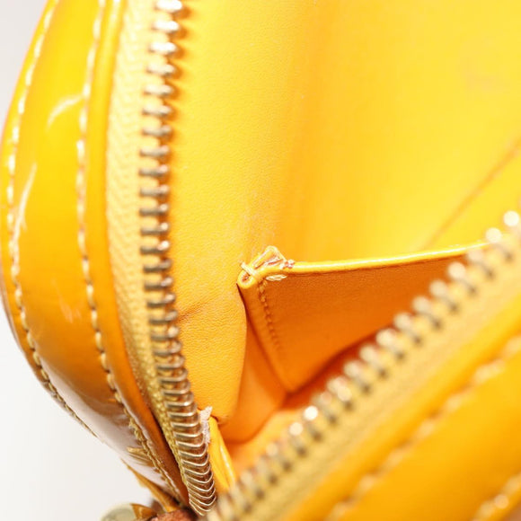 LOUIS VUITTON Monogram Vernis Christy MM Shoulder Bag Jaune M91108 Auth 177224