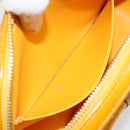 LOUIS VUITTON Monogram Vernis Christy MM Shoulder Bag Jaune M91108 Auth 177224-22