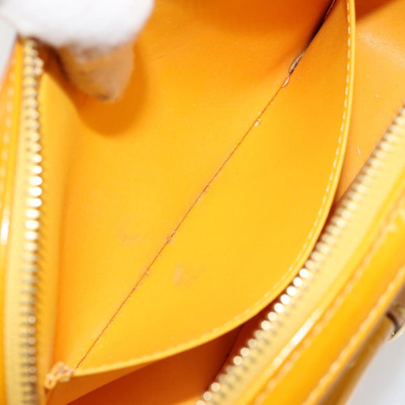 LOUIS VUITTON Monogram Vernis Christy MM Shoulder Bag Jaune M91108 Auth 177224