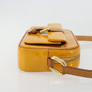 LOUIS VUITTON Monogram Vernis Christy MM Shoulder Bag Jaune M91108 Auth 177224-4