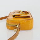 LOUIS VUITTON Monogram Vernis Christy MM Shoulder Bag Jaune M91108 Auth 177224-5