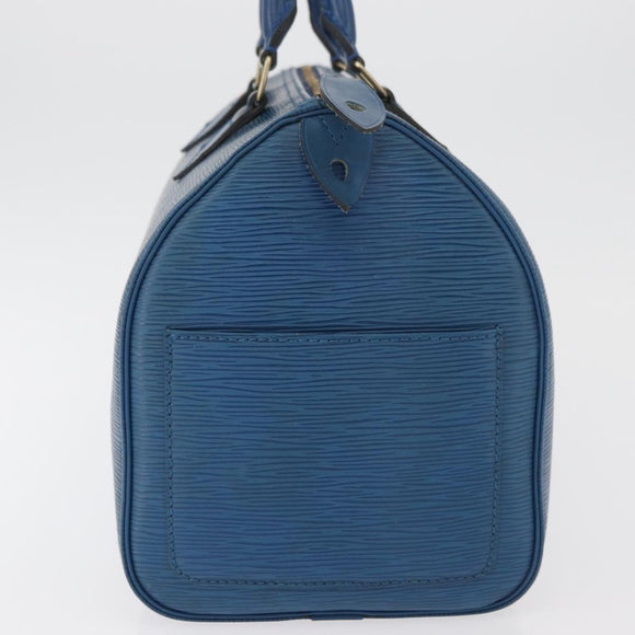 LOUIS VUITTON Epi Speedy 30 Hand Bag Toledo Blue M43005 LV Auth 177225A