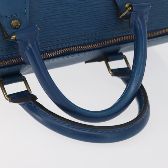 LOUIS VUITTON Epi Speedy 30 Hand Bag Toledo Blue M43005 LV Auth 177225A