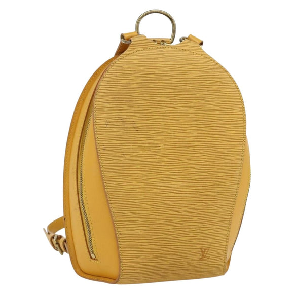 LOUIS VUITTON Epi Mabillon Backpack Yellow M52239 LV Auth 177227
