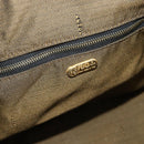 FENDI Zucca Canvas Hand Bag Black Brown Auth 177235-15