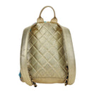 CHANEL Graphic Backpack Coated Canvas Gold CC Auth 177236SM-3