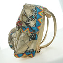 CHANEL Graphic Backpack Coated Canvas Gold CC Auth 177236SM-5