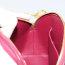 BOTTEGA VENETA Padded Half Moon Chain Bag Leer Bordeaux Goud Origineel 177240A-18
