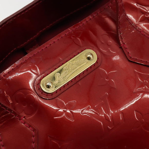LOUIS VUITTON Monogram Vernis Wilshire PM Bag Pomme D'amour M93642 Auth 177241