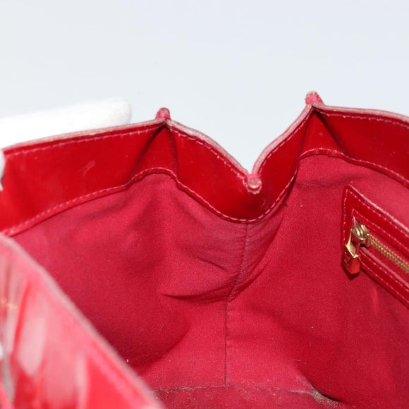 LOUIS VUITTON Monogram Vernis Wilshire PM Bag Pomme D'amour M93642 Auth 177241