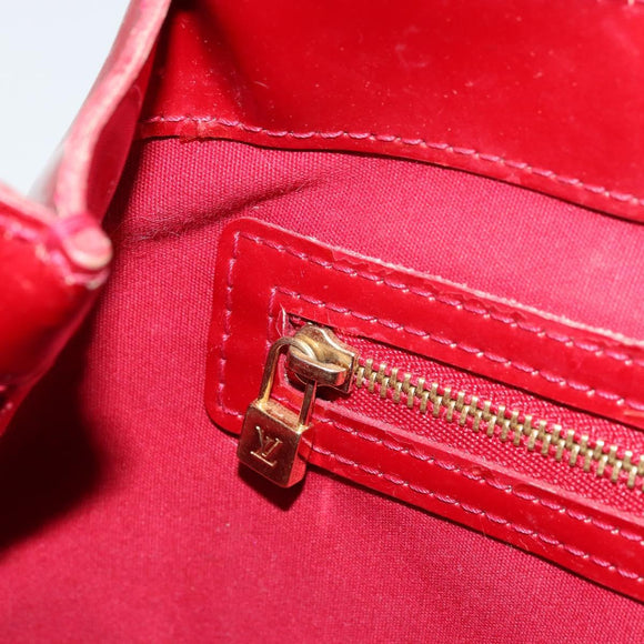 LOUIS VUITTON Monogram Vernis Wilshire PM Bag Pomme D'amour M93642 Auth 177241