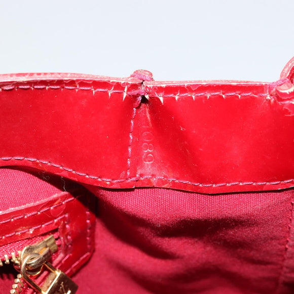 LOUIS VUITTON Monogram Vernis Wilshire PM Bag Pomme D'amour M93642 Auth 177241