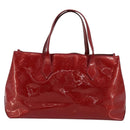 LOUIS VUITTON Monogram Vernis Wilshire PM Bag Pomme D'amour M93642 Auth 177241-2